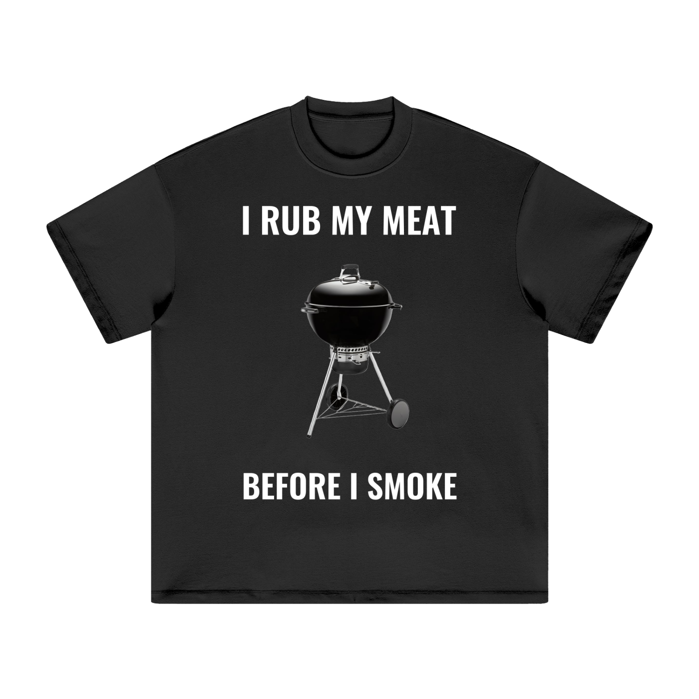 I Rub My Meat BBQ - Heavyweight Earth Tone T-Shirt