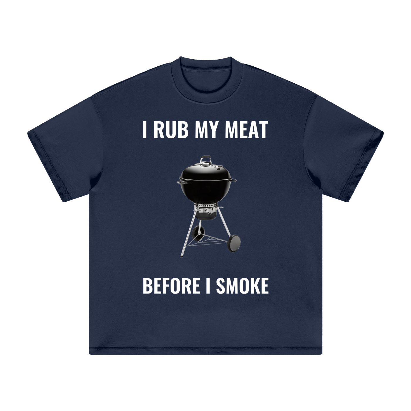I Rub My Meat BBQ - Heavyweight Earth Tone T-Shirt