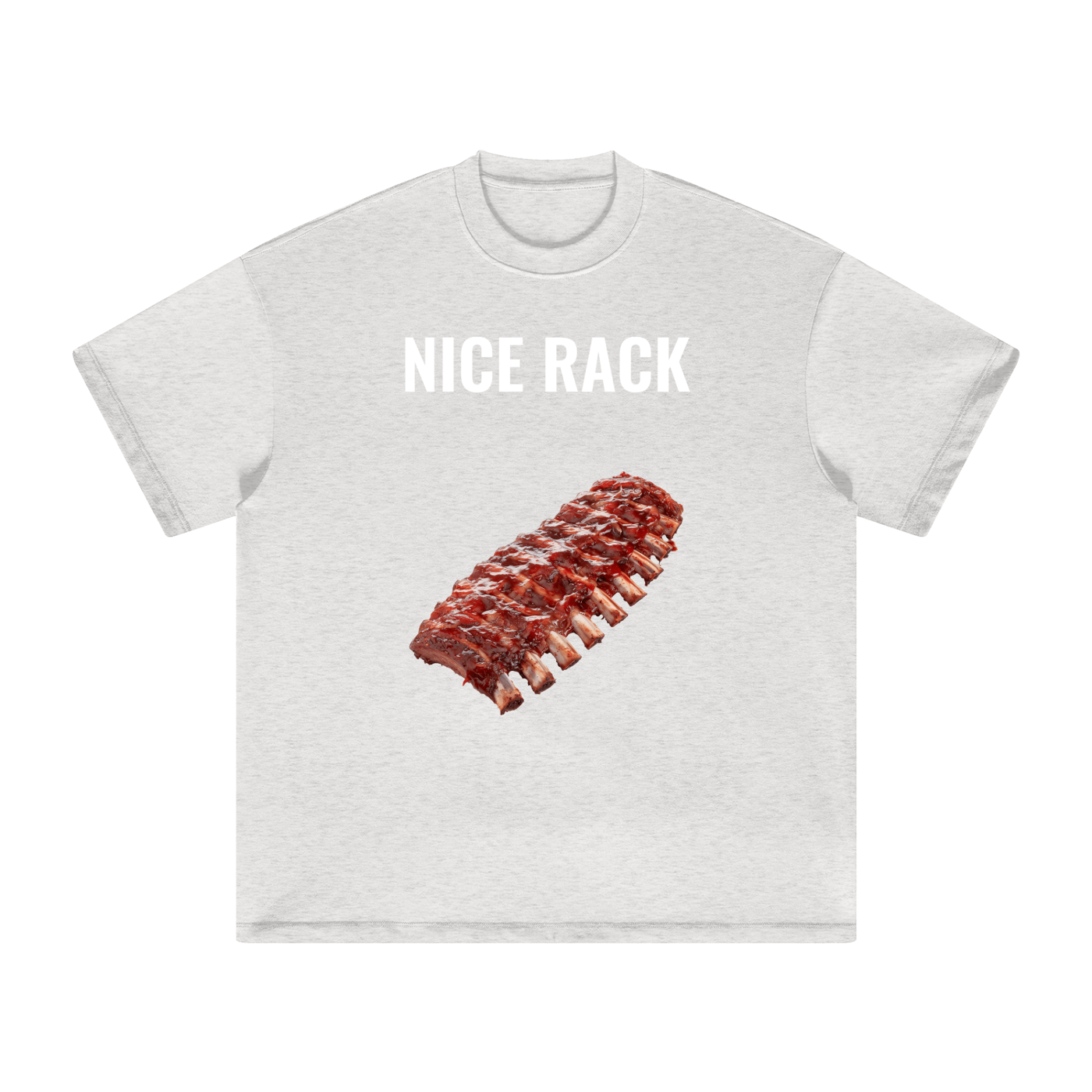 Nice Rack BBQ - Heavyweight Earth Tone T-Shirt