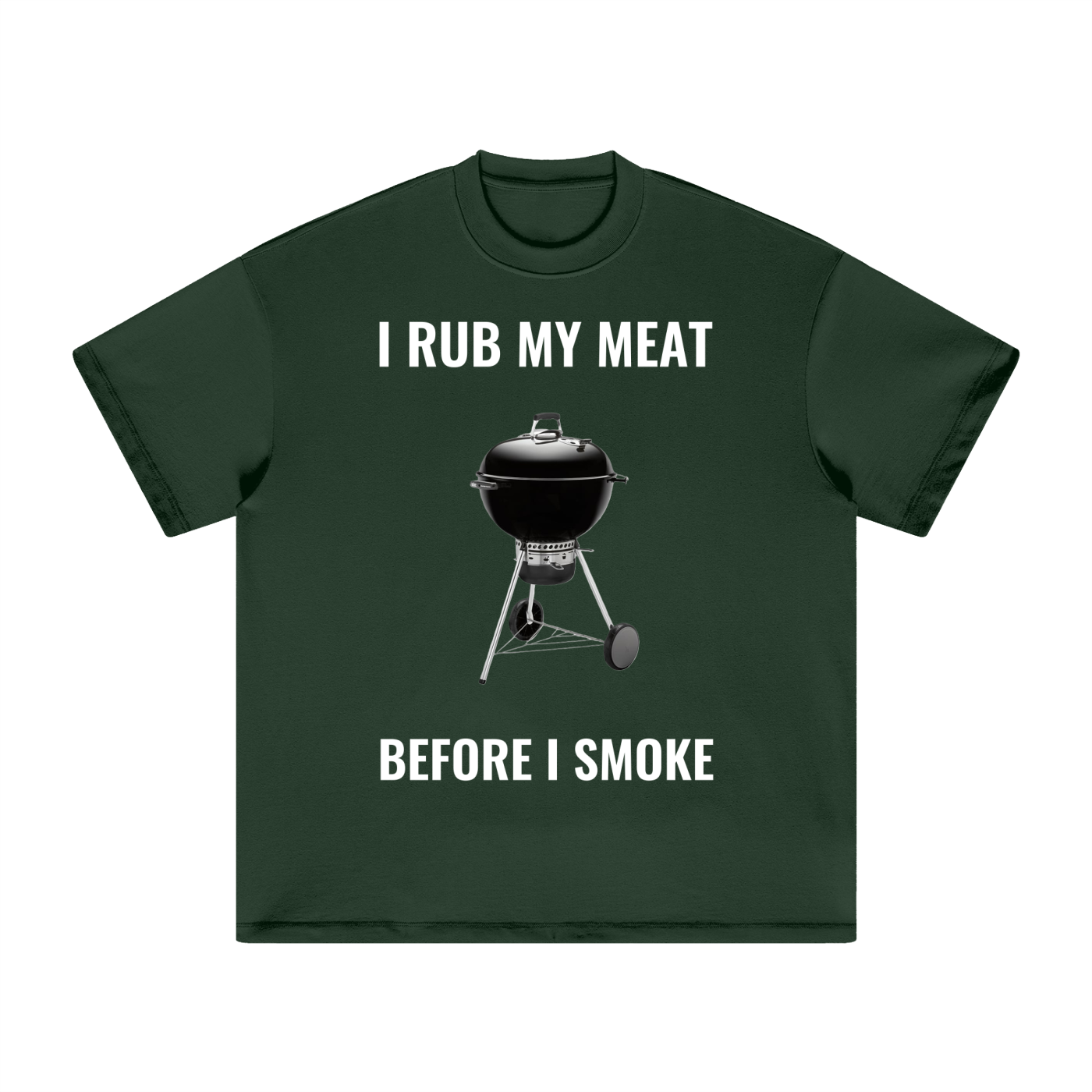 I Rub My Meat BBQ - Heavyweight Earth Tone T-Shirt