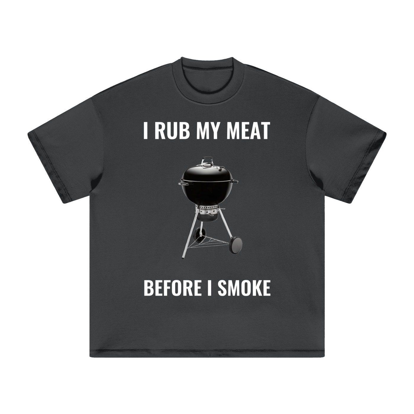 I Rub My Meat BBQ - Heavyweight Earth Tone T-Shirt