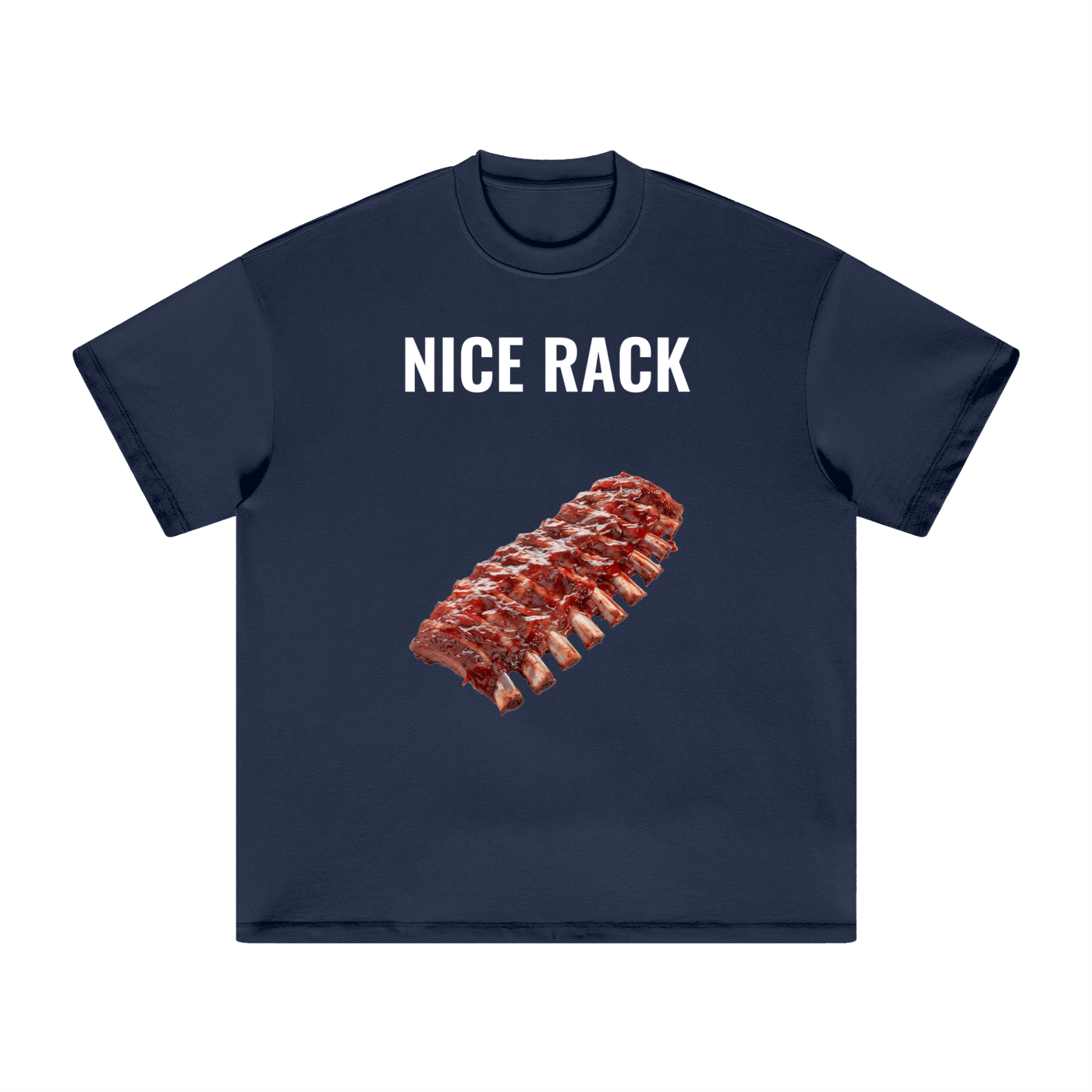Nice Rack BBQ - Heavyweight Earth Tone T-Shirt